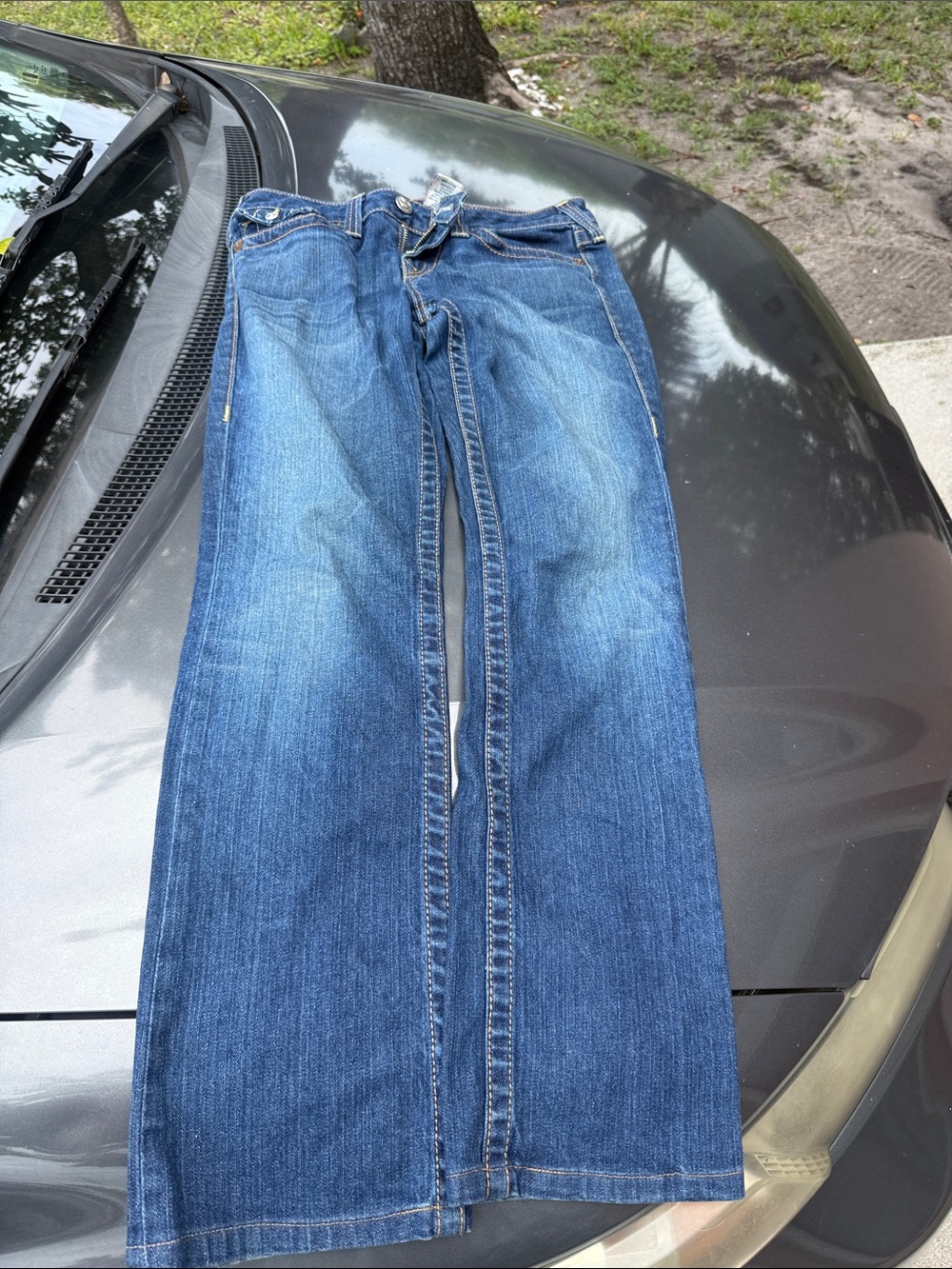 True Religion Women's Blue Bootcut Jeans